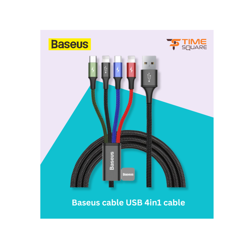 Baseus Rapid Series 4-in-1 Multi-Port Fast Charging Cable