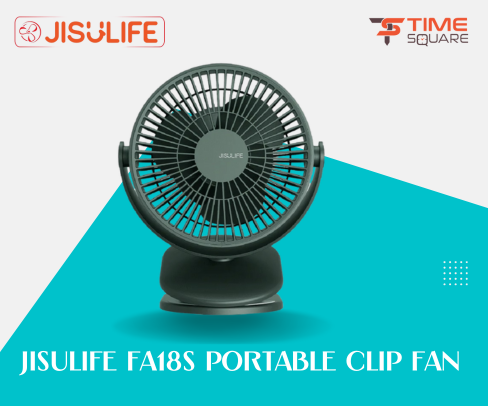 JISULIFE FA18S Portable Clip Fan USB Rechargeable With 4000mAh Battery