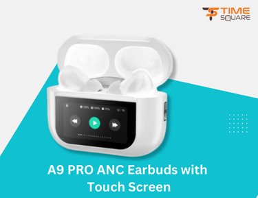 A9 Pro ANC Earbuds Touch Screen Display