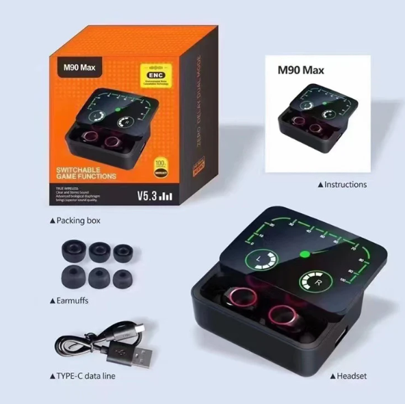 M90 Max Noise Canceling Wireless Earbuds