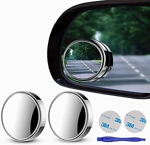 2pcs 360 Degree Blind Spot Mirror Car Side Mirror Wide Angle Round Convex Small Round Side Blindspot Mirror