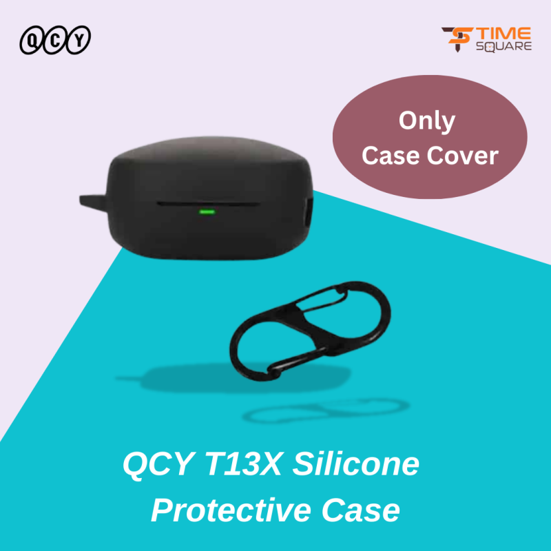 QCY T13X Protective Silicone Case with Anti-Lost Hook