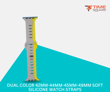 Dual Color 42mm-44mm-45mm-49mm Soft Silicone Watch Straps