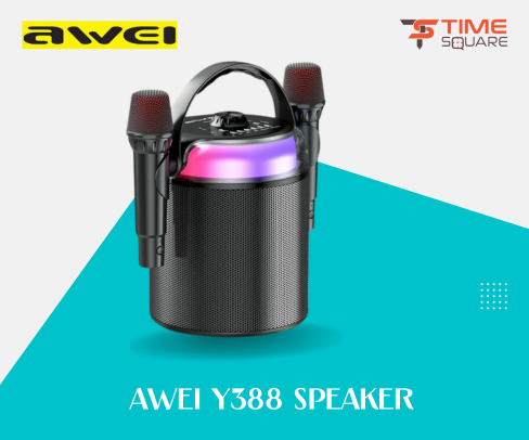 Awei Y388 Soundbar Hifi Bluetooth Wireless Speaker Home TV Sound Box USB Outdoor System Convenient Bass Box with Microphone