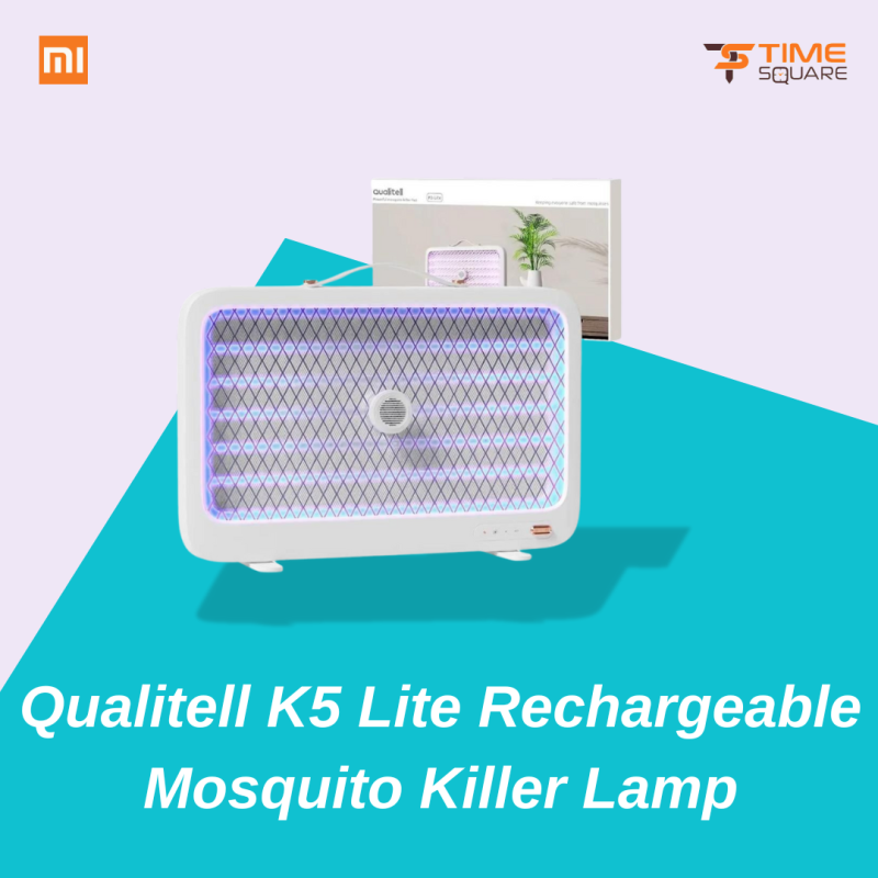 Qualitell K5 Lite Rechargeable Mosquito Killer Lamp Electric 4000V Smart UV
