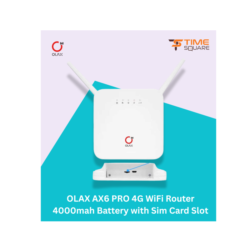 Olax AX6 Pro 4G SIM Card Wireless Wi-Fi Router