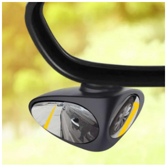 2 in 1 Car Convex mirror & Blind Spot Mirror Wide Angle Mirror 360 Rotation Adjustable Rear View Mirror