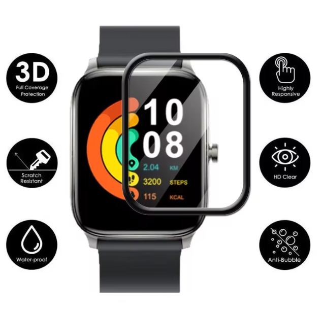 Mibro C2 Smartwatch PMMA Plastic Full Coverage Screen Protector