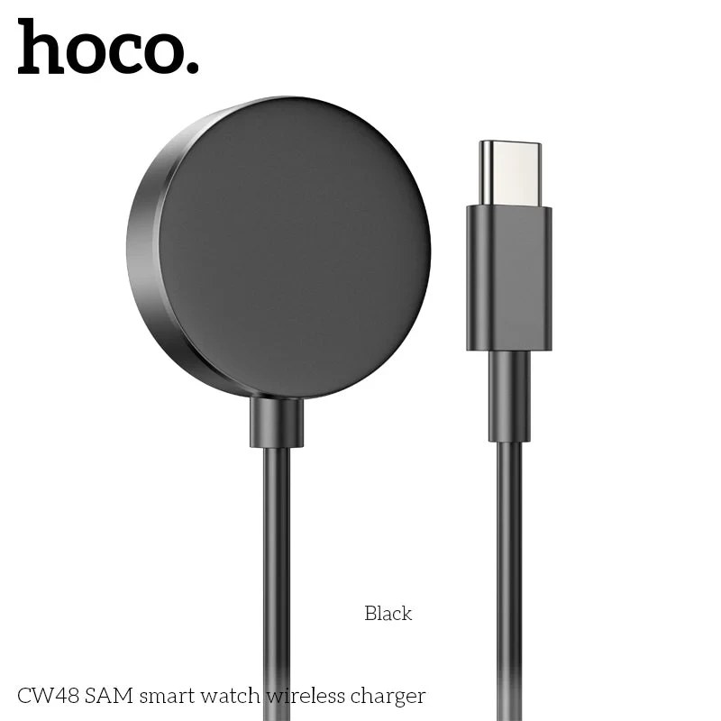 Hoco CW48 Wireless Charger For Samsung Smartwatch - Black