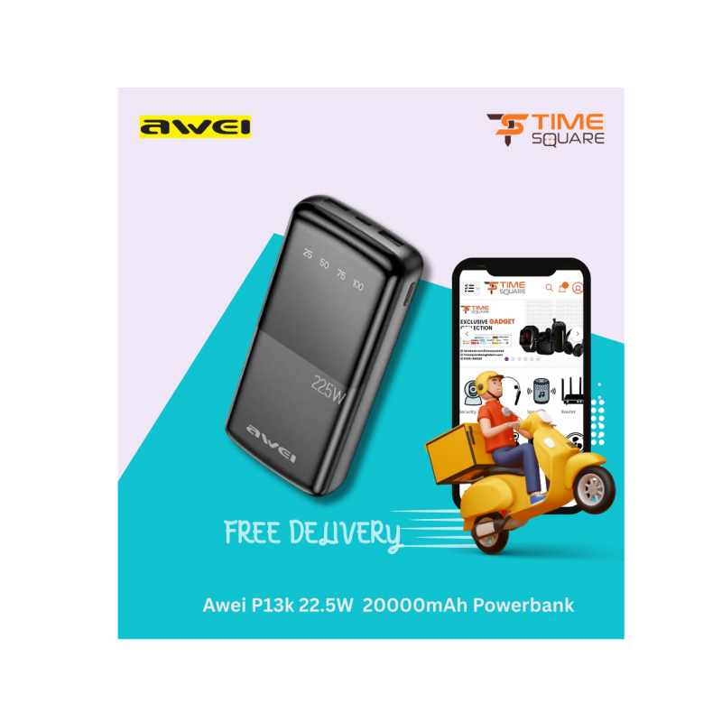 Awei P13K 20000mAh 22.5W Fast Charging Powerbank