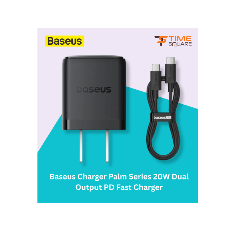 Baseus 20W Dual Output PD Fast Charger Palm Series
