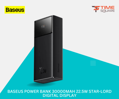 Baseus Star-Lord Digital Display Fast Charge Power Bank 30000mAh 22.5W (With Simple Series Charging Cable USB to Type-C 3A 0.3m)