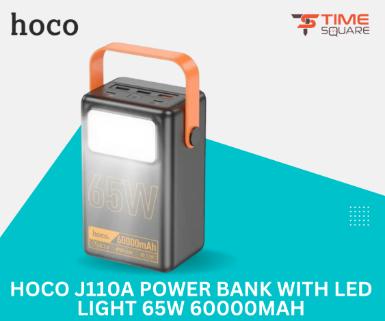 HOCO J110A Powerful PD65W Power Bank with LED Light 60000mAh