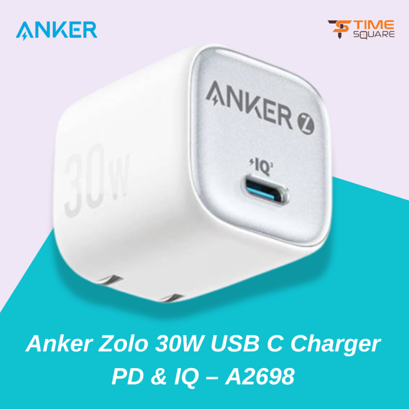 Anker Zolo 30W USB-C Fast Charger PD IQ A2698