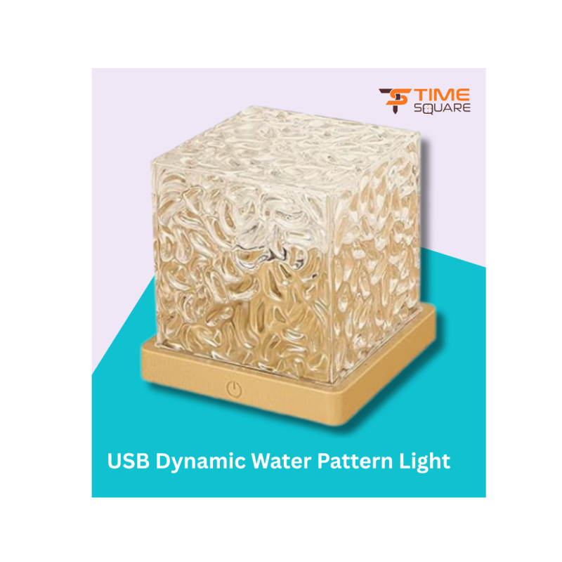 USB Water Pattern LED Projector Night Light Lamp