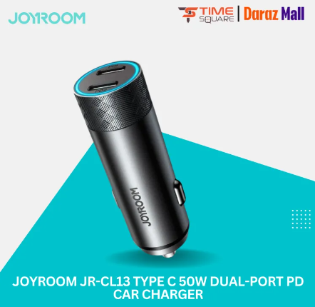 JOYROOM JR-CL13 Type C 50W Dual-port PD Car Charger