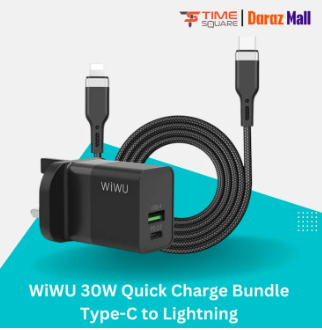WiWU 30W Quick Charge Bundle Type-C to Lightning