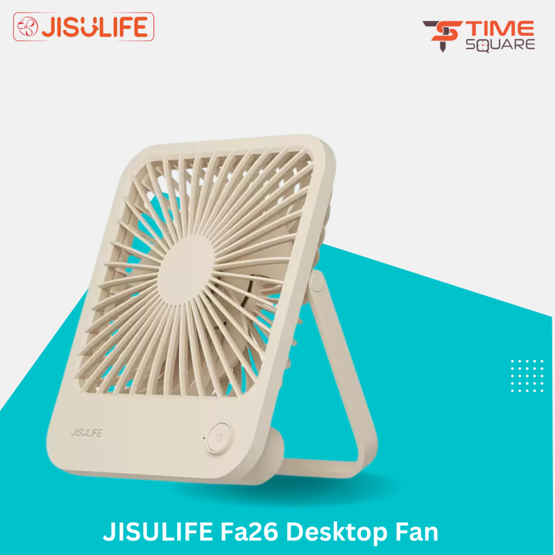 JISULIFE Fa26 4500mAh Rechargeable Ultra Thin Desktop Fan
