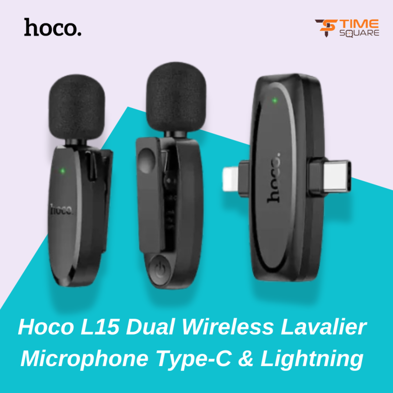 Hoco L15 Wireless Lavalier Microphone for Phone