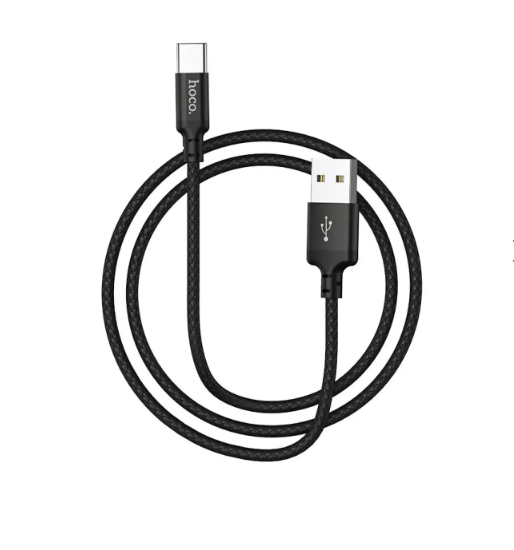 Hoco X14 Times Speed Fast Charging Type C USB Data Cable 2m - Black