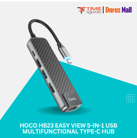 Hoco HB23 Easy view 5-in-1 Multimedia USB Type-C Hub