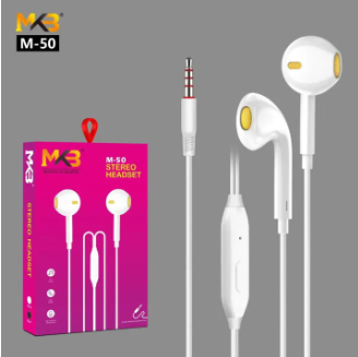 MKB M-50 Stereo Headset Earphones High Quality Stereo Headset With Microphone