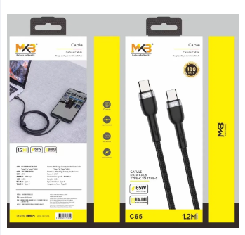 MKB C65 TYPEC -TYPEC 100W / FAST Cafule cable/ metal