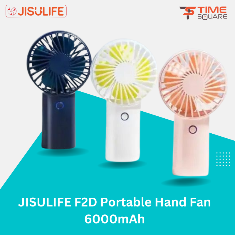JISULIFE F2D Handheld Portable Hand Held Fan