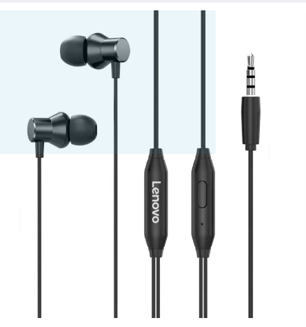 Lenovo HF130 Wired In Ear Headphones - Black